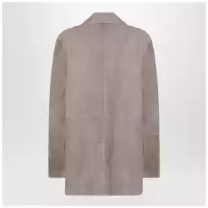 Brunello Cucinelli Light brown suede single-breasted blazer