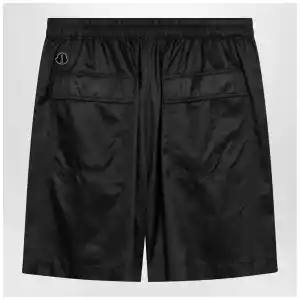 Moncler + Rick Owens Black drawstring kilt Shorts