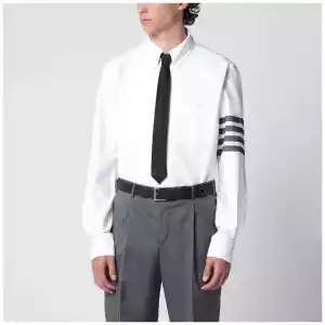 Thom Browne White cotton button-down shirt