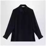 Max Mara Navy blue silk shirt