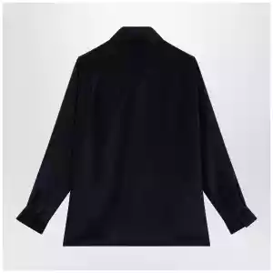 Max Mara Navy blue silk shirt