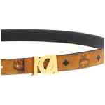 Mcm Logo Buckle Belt.