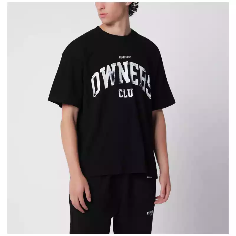 Represent Black cotton Owners Club T-shirt