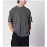 Represent Washed black cotton T-shirt with logo