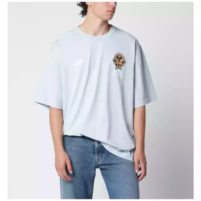 OMAA120S26JER00W_S_OFFW-4050.a Off White Off-White™ Off-White light blue T-shirt with logo prints