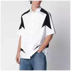 Off White Off-White™ Off-White white/black Race Logo Star bowling shirt
