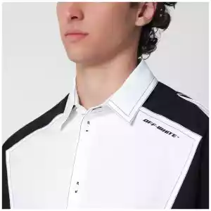 Off White Off-White™ Off-White white/black Race Logo Star bowling shirt