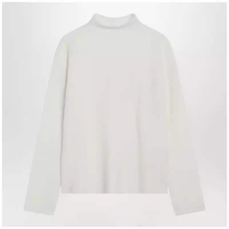 Max Mara Ivory cashmere-blend sweater