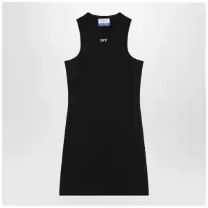 Off White Off-White™ Black mini dress with logo