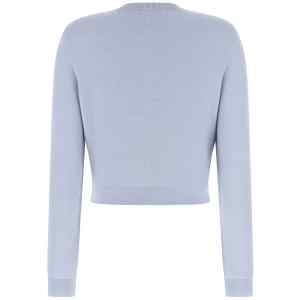 Self-Portrait Blue Flower Knit Cardigan