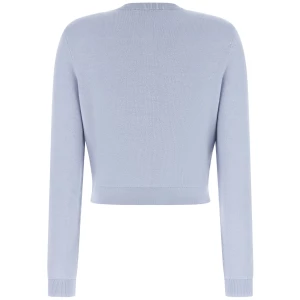 Self-Portrait Blue Flower Knit Cardigan