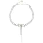 Self-Portrait Double Crystal Bow Necklace