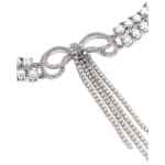 Self-Portrait Double Crystal Bow Necklace