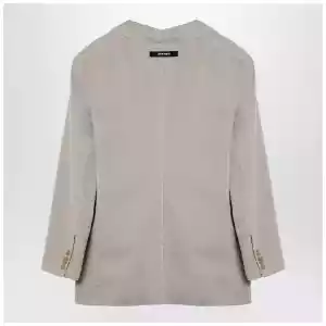 Palm Angels Beige double-breasted cotton jacket