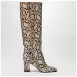 Paris Texas Lavinia boots in python-printed leather