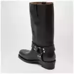 Paris Texas Black Roxy boot in brushed leather