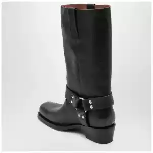 Paris Texas Black Roxy boot in brushed leather
