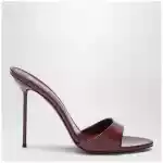 Paris Texas Lidia mules in amarena patent leather