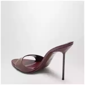 Paris Texas Lidia mules in amarena patent leather