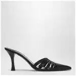 Paris Texas Black leather mule Nadia