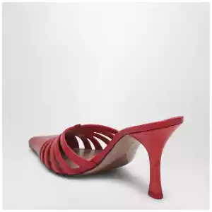 Paris Texas Red leather mule Nadia