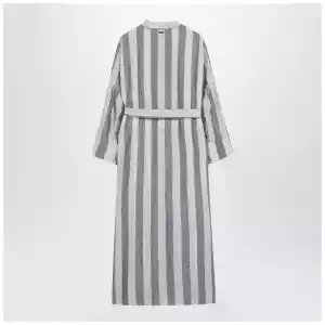 S Max Mara White/blue striped shirt dress