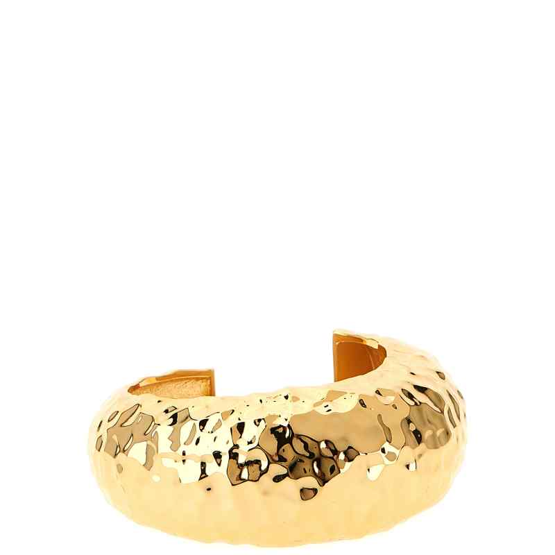 Self-Portrait Hammered Gold Cuff Bracelet