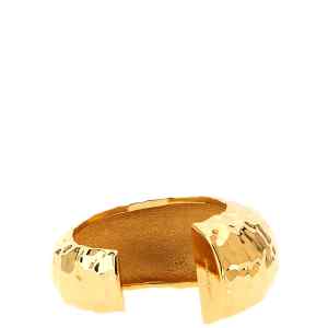 Self-Portrait Hammered Gold Cuff Bracelet