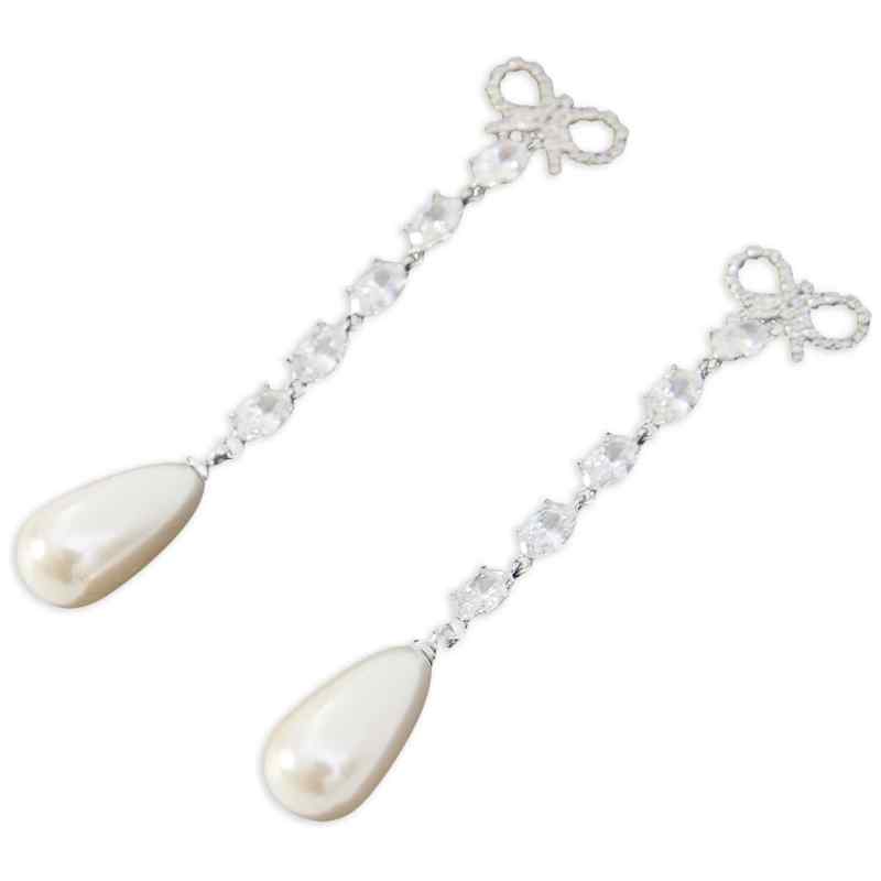 RS26609ESLSILVER_02_M_2025-11-19T08-29-48.818Z Self-Portrait Bow Pearl Droplet Earrings