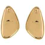 Self-Portrait Hammered Gold Crystal Earrings