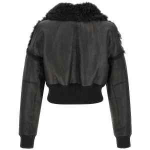 Rick Owens Flight Jkt Cropped Bomber Jacket