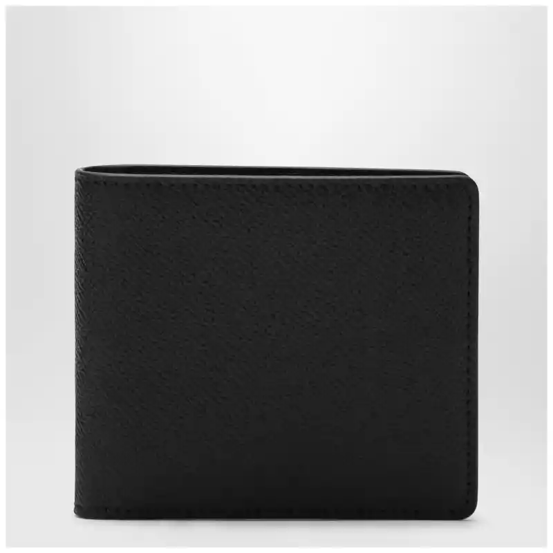 S35UI0435P4745_S_MARGI-T8013.a Maison Margiela Black bi-fold leather wallet