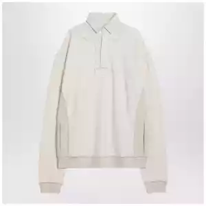 Maison Margiela Distressed-effect ecru sweatshirt