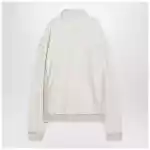 Maison Margiela Distressed-effect ecru sweatshirt