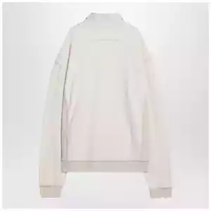 Maison Margiela Distressed-effect ecru sweatshirt