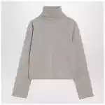 MM6 Maison Margiela Beige wool blend turtleneck sweater