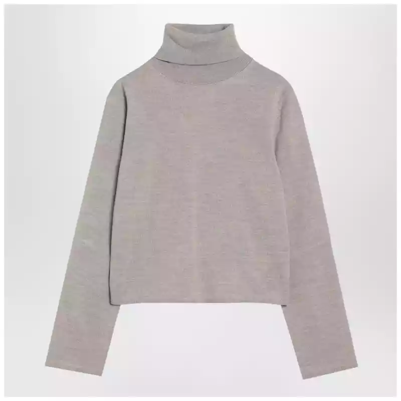 MM6 Maison Margiela Beige wool blend turtleneck sweater