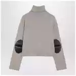 MM6 Maison Margiela Beige wool blend turtleneck sweater