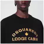 Dsquared2 Black cotton T-shirt with logo