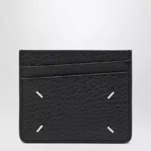 Maison Margiela Black Four Stitches calfskin card holder