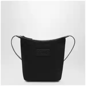 MM6 Maison Margiela Black nylon Numeric Vertical crossbody bag