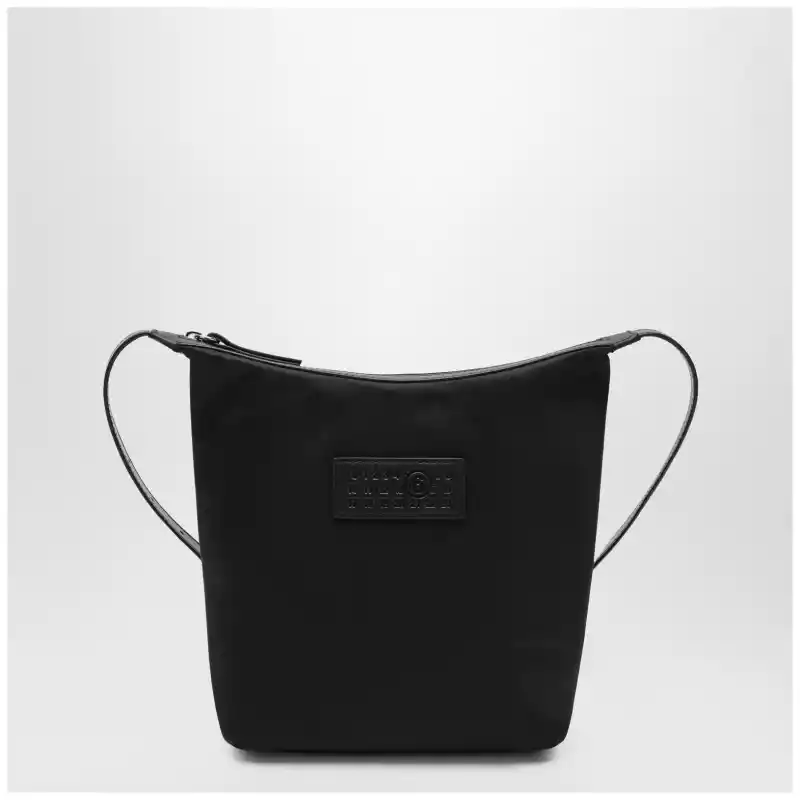 MM6 Maison Margiela Black nylon Numeric Vertical crossbody bag