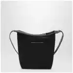 MM6 Maison Margiela Black nylon Numeric Vertical crossbody bag