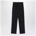 Max Mara Black pinstriped wool trousers