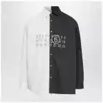MM6 Maison Margiela Two-Tone Long-Sleeved Shirt