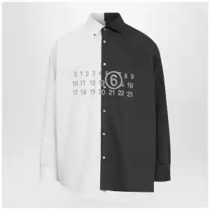 MM6 Maison Margiela Two-Tone Long-Sleeved Shirt