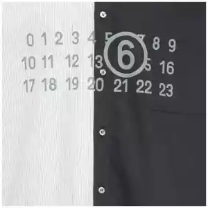MM6 Maison Margiela Two-Tone Long-Sleeved Shirt