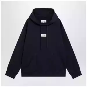 MM6 Maison Margiela Navy blue cotton hoodie