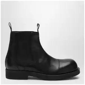 MM6 Maison Margiela Black leather Chelsea Biker boots
