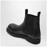 MM6 Maison Margiela Black leather Chelsea Biker boots